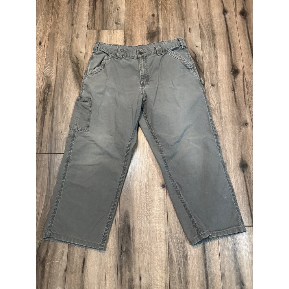 Carhartt Mens B161 Fatigue Camo Cargo Pants 38x30 FITS 34x24 Cotton Durable Outd